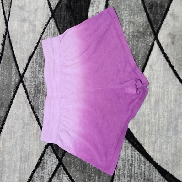 NIKE SWOOSH ATHLETIC PURPLE OMBRE ELASTIC DRAWSTRING SHORTS - Picture 8 of 12